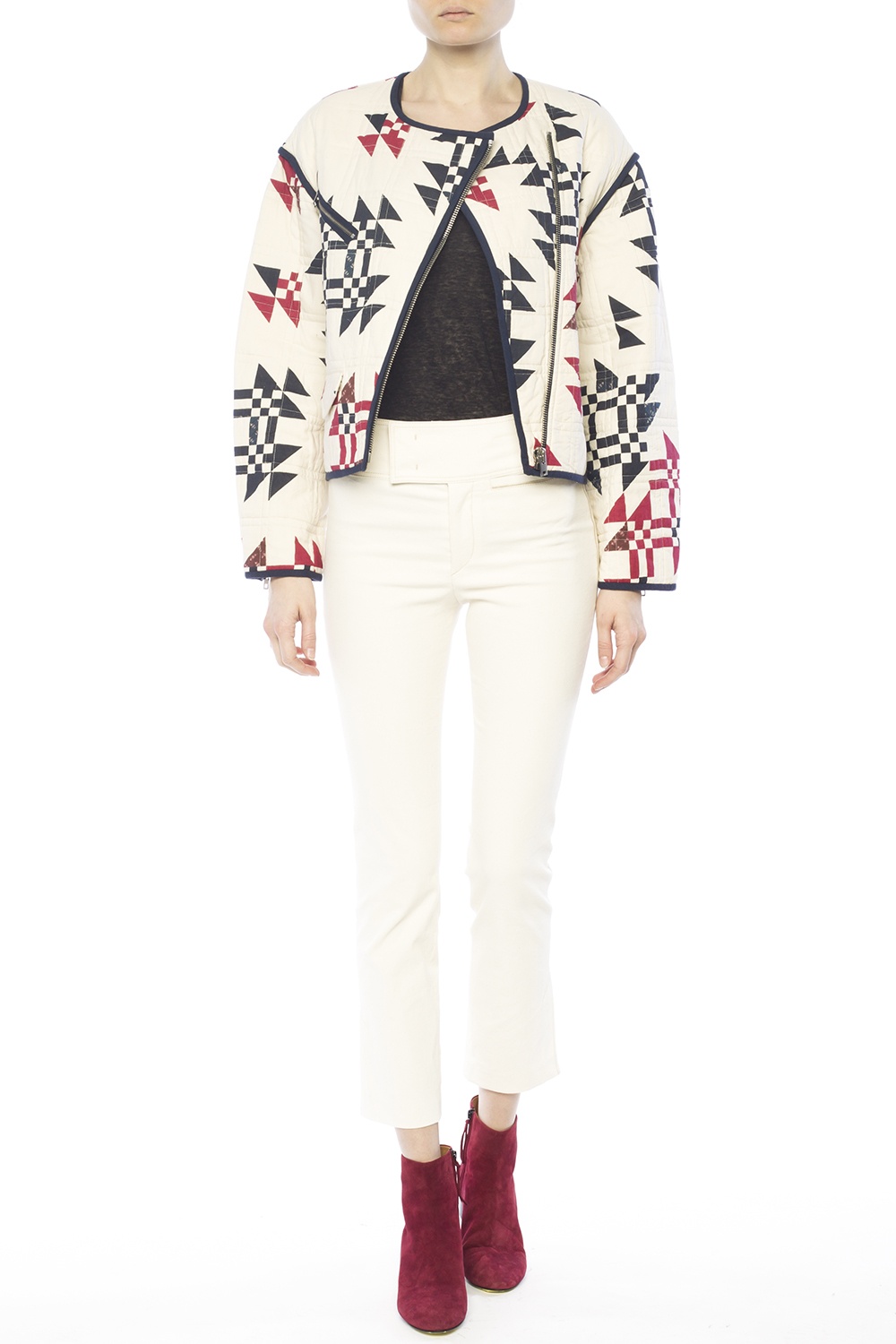 Patterned quilted jacket Isabel Marant Vitkac Canada